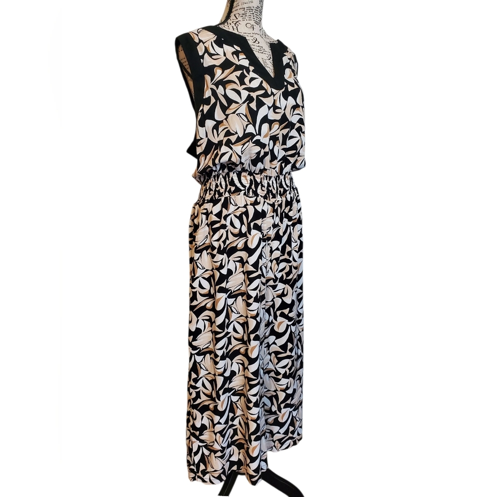 Luxology Womens Sleeveless Print Jumpsuit Size: 3X - Picture 4 of 14